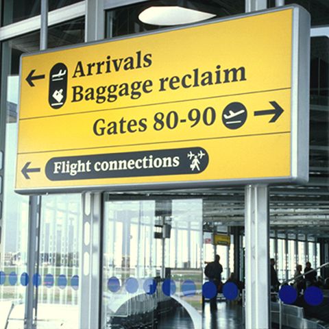 BAA illuminated Signage